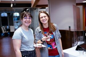 Council of Graduate Students representatives Katie Conner (left) and Sabrina Durso.