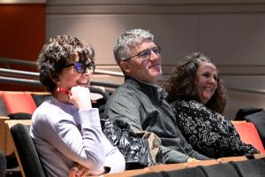 ZTHree 3mt judges sitting in a row of seats