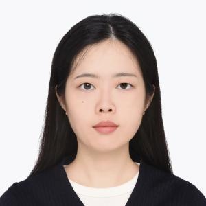 A photo of Qian Yu wearing a black sweater.
