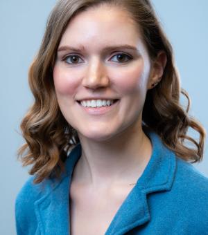 Portrait of Melissa Latto in Blue Blouse